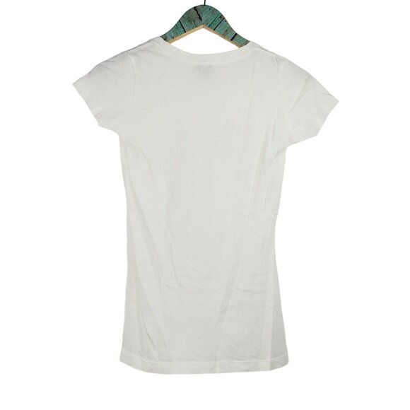 BOB MARLEY "Don't Gain The World And Lose Your Soul" White V-Neck T-Shirt Sz S - Picture 6 of 6